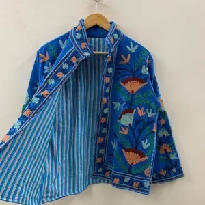 Velvet Suzani Embroidered Jacket Boho Vintage Ethnic <b>Coat</b> Unique Handmade Designer Wear Wedding Wear Wholesale Price - Product Image 4