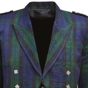 Veste et gilet en laine écossaise Prince Charlie de haute qualité |   Tenue traditionnelle des Highlands pour hommes, en jacquard - Product Image 6