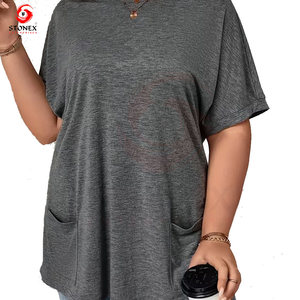 Camiseta Deportiva de Poliéster para Mujer al por Mayor con Bolsillos, Ropa Deportiva Transpirable para Entrenamiento, Servicios OEM - Product Image 3