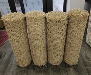 Material tejido laminado en fábrica de caña y correas naturales de malla de ratán blanqueada de alta calidad para uso agrícola - Product Image 1