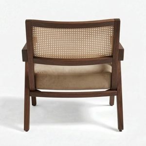 Fauteuil d'appoint en teck pour la maison, la chambre, le salon, la salle à manger, le salon de réception |   Ultra doux et confortable pour une détente sans stress | - Product Image 2