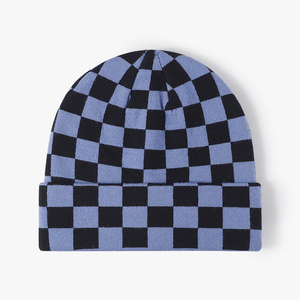 Knit Beanie Hat Soft Warm Winter <b>Cap</b> Stretch Acrylic Fold Cuff Custom Embroidery Casual Unisex Headwear Wholesale OEM ODM - Product Image 3
