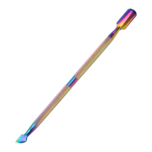 Professional Wholesale Price Double Ended Cuticle Pusher Manicure <b>Pedicure</b> Use <b>Tool</b> Stainless Steel Nail Cleaner Nail Pusher KKZ - Product Image 3