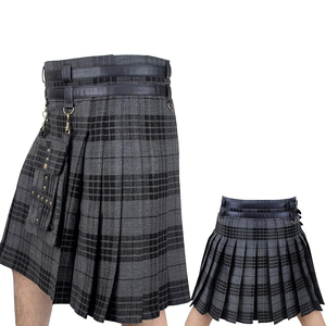 Kilt écossais authentique personnalisé avec logo, vêtement traditionnel pour homme, motif tartan en laine, style artisanal, taille ajustable, cérémoniel - Product Image 1