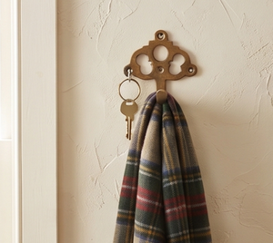 Antique Metal Wall <b>Hook</b> With Ornate Design Rust Resistant Single <b>Hook</b> For Home Decoration Royal Wall Accent - Product Image 6