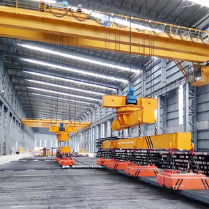 <strong>Electromagnetic</strong> Overhead <strong>Crane</strong> 10+10ton 20+20ton Double Girder Hang Beam Bridge <strong>Crane</strong> with Carrier-beam PLC Motor Gear - Product Image 3