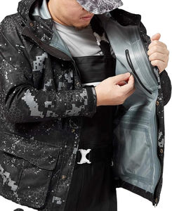 Veste de chasse camouflage imperméable de qualité supérieure - Impression par sublimation personnalisable, résistante aux acides, coupe-vent, unisexe - Product Image 4