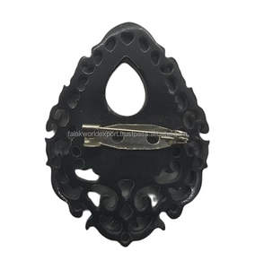 เข็มกลัดกระดูกที่ได้รับแรงบันดาลใจจากธรรมชาติทำด้วยมือของป่าไม้เหมาะสำหรับคนรักแฟชั่นนักสะสมเครื่องประดับ - Product Image 4