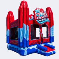 Château gonflable et structure de jeu gonflable en PVC de qualité commerciale avec garantie de 2 ans, installation facile pour les fêtes en plein air et les événements professionnels
