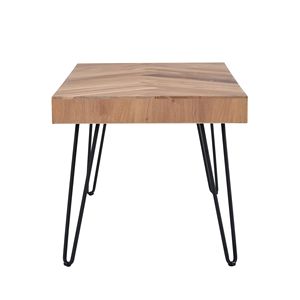 Tavolino da Caffè Moderno ON-TREND con Motivo a Chevron e Gambe in Metallo a Forcina, Facile da Montare, per Soggiorno, Tè e Cocktail - Product Image 5