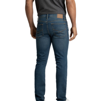 Vintage Yüksek Kaliteli Klasik Erkek Düz Paça Kot Pantolon Örme Pamuklu Spandeks Nefes Alabilen Düz Renk İlkbahar Sonbahar Günlük Esnek