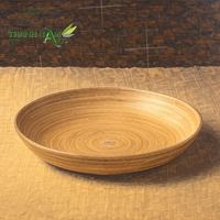 Assiette de service en bambou faite à la main, nouvelle arrivée, écologique, biodégradable, non toxique, design classique, durable, idéale pour les fêtes, Vietnam