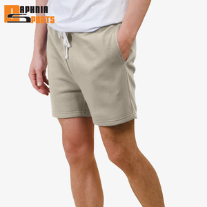Shorts de sport décontractés pour hommes en toile, motif uni, respirants, séchage rapide, taille mi-haute, vente en gros, personnalisables - Product Image 6