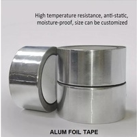 Rubans en aluminium ignifuges et imperméables de 2 pouces, 3 pouces et 4 pouces avec doublure, ruban en aluminium pour fenêtres, conduits et réfrigérateurs