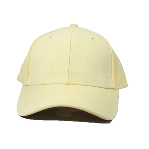 Gorra de Béisbol Clásica Amarilla de 6 Paneles, Unisex, de Sarga de Algodón, Ajustada, Informal, para Primavera y Verano, para Adultos - Product Image 1