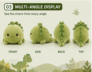 Peluche de Dinosaurio Suave, Adorable Muñeco de Peluche, Juguete de Peluche Kawaii, Almohada de Dinosaurio, Regalo para Niños, Decoración de Cuarto Infantil - Product Image 4