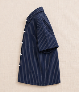 เสื้อเชิ้ตแขนสั้นผู้ชายแบบลำลอง ปกคอพับ เสื้อเชิ้ตฤดูร้อน - Product Image 5
