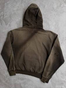 เสื้อฮู้ดดี้ผู้ชายแบบหนา สไตล์วินเทจ ทรงปกติ ผ้าฟลีซคอตตอน 100% สำหรับฤดูหนาว แบบเรียบๆ สั่งทำได้ ขายส่ง - Product Image 2