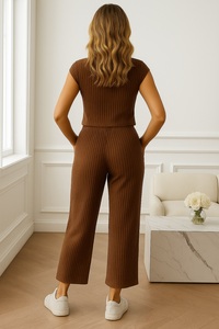 New Collection Sleeveless Women's Co-ord Set for Office and Casual Wear Available at Affordable Price Co-ord Sets - Product Image 4