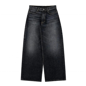 Pantalon cargo ample et respirant de qualité supérieure OEM, pantalon ample délavé à l'acide, jeans vintage pour hommes - Product Image 4