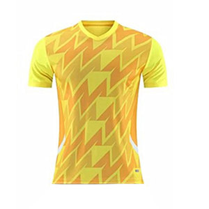 เสื้อฟุตบอลพิมพ์ลายดิจิทัลตามสั่ง ระบายอากาศได้ดี ชุดทีมฟุตบอล พิมพ์ลายด้วยความร้อน โพลีเอสเตอร์ 100% แขนสั้น - Product Image 1