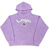 Sweat-shirt à capuche unisexe, imprimé toile d'araignée, coton, décontracté, pull d'automne, coupe classique, logo sur le devant