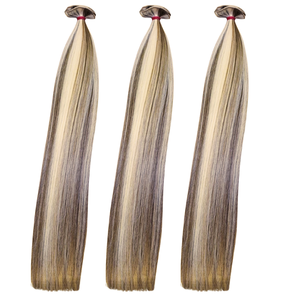 2025 Meilleure vente indonésien blond droit humain vierge Remy Extensions de cheveux nouveauté Double trame faisceaux de cheveux haut de gamme - Product Image 6