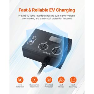 Presa Intelligente NEMA 10-30 con Splitter per Asciugatrice ed EV 240V, Distribuzione Intelligente dell'Energia con Indicatore LED a 3 Colori - Product Image 5