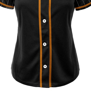 Customized <b>Baseball</b> Jersey Full Sleeve Fitted Breathable Button Front Team Numbers Embroidery 100% Polyester <b>Baseball</b> Jersey - Product Image 3