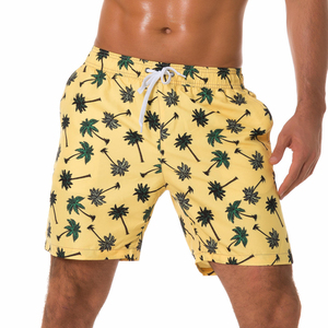 Men's <b>Black</b> <b>Board</b> Shorts With Teal Pineapple Print Quick Dry Elastic Waist Casual Short Shorts 100% Polyester - Product Image 3