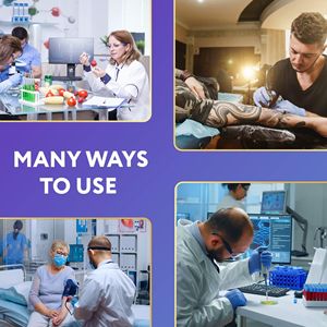 STAT rosso 6X9 cerniera sacchetti di plastica campione pacchetto 1000 polietilene a bassa densità 1.75 Mil per la salute ha bisogno di grande per le infermerie - Product Image 5