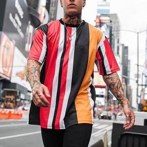 ¡Venta al por mayor personalizado 2025 último diseño de la camiseta de los hombres de la sublimación completa impresa ajuste largo mejor precio! - Product Image 5