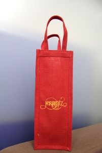 Custom Printed Jute Tote <b>Bag</b> Zipper/Drawstring Closure Rope Handle <b>Large</b> Size Reusable Eco-Friendly Wedding Favor <b>Gift</b> Packaging - Product Image 3