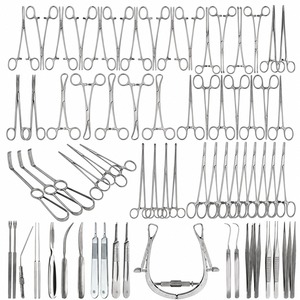 Ensemble d'instruments pour thyroïdectomie de 73 pièces, en acier inoxydable, kit de chirurgie générale ORL, certifié CE, outils chirurgicaux réutilisables - Product Image 1