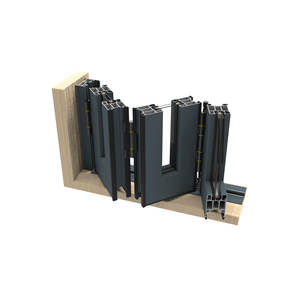 Profilés en aluminium série 80, 6063 T5, robustes, revêtement poudré, système de luxe, portes coulissantes et pliantes allemandes - Product Image 1