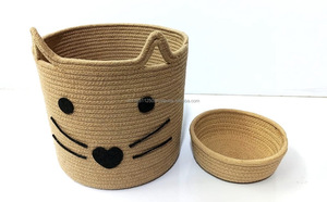 Modern Cotton <b>Storage</b> <b>Basket</b>-Collapsible Space-Saving Washable Durable Sustainable Reusable <b>Large</b> Capacity - Product Image 2