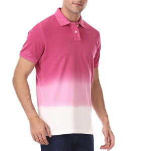 Polo en coton dégradé pour homme, polo à séchage rapide pour homme, léger, respirant, vêtements de sport décontractés, OEM ODM en gros - Product Image 5