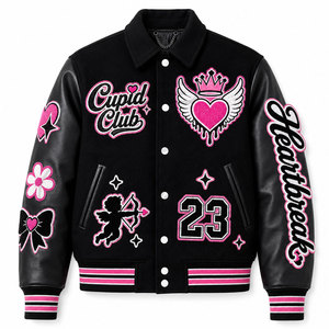Wholesale Popular Design Best Quality <b>Light</b> Weight Men's Varsity <b>Jacket</b> Stand Collar <b>Waterproof</b> Eco-Friendly Winter Season - Product Image 1
