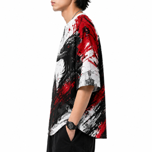 เสื้อยืดคอกลมผู้ชายแบบซับลิเมชั่น สินค้าขายดี เสื้อยืดซับลิเมชั่นผู้ชายสำหรับสตรีทแวร์ - Product Image 3