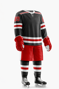Custom Team Ice Hockey Performance Sports Kit Lightweight Polyester Design - Product Image 4