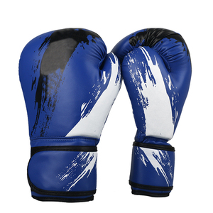 Leather Boxing <b>Gloves</b> For Professional Training Hook and Loop Closure Impact Resistant Fitness Centers Adults Boxing <b>Gloves</b> - Product Image 5
