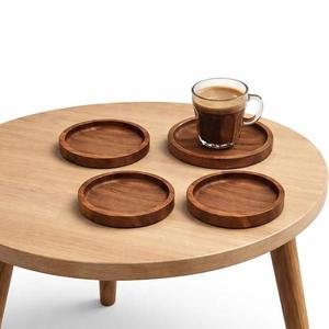 Juego de Posavasos de Madera de Acacia de Lujo para Cocina, Mesa de Comedor y Oficina, Disponible a Precio de Fábrica, Venta al Por Mayor - Product Image 1