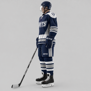 Uniforme de Hockey sobre Hielo al Por Mayor, Nuevo Modelo, 100% Poliéster, Secado Rápido, Transpirable, Cómodo, Personalizado, Anti-UV, Unisex para Adultos - Product Image 2