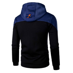 Sweat à capuche zippé de luxe en coton uni 380-500 g/m² pour homme, personnalisé, coupe oversize, streetwear, lourd, pour hommes - Product Image 2