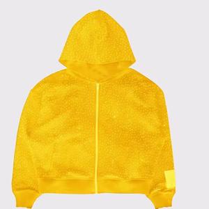 Sweat-shirts personnalisés pour hommes avec strass, fabrication de qualité supérieure, anti-plis, dernière arrivée, matière douce, design élégant. - Product Image 2