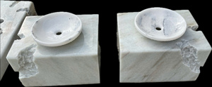 Lavabo de Mármol Tallado a Mano de Lujo Moderno - Lavabo Independiente Premium para Muebles de Baño en Hoteles, Resorts y Villas - Product Image 5