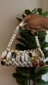 Bolso de mano ovalado con cuentas, bolso de noche con cuentas, nuevo bolso de moda para mujer para fiestas, bodas y eventos de gala para damas - Product Image 2