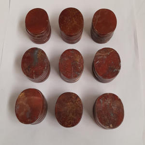 Pierre de jaspe rouge indonésien naturel de haute qualité, pierre lisse polie à la main, cristal de guérison, 45 × 35 mm - Product Image 3