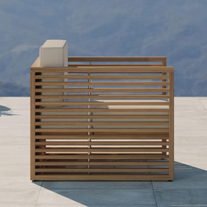 Muebles de Sofá Modernos para Exteriores de Madera de Teca Sólida, Resistentes a la Intemperie, para Hoteles, Villas y Resorts, Fabricante Mayorista Comercial - Product Image 6
