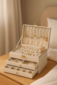 ที่เก็บเครื่องประดับ, แท่นวางเครื่องประดับ, ที่เก็บสร้อยข้อมือ, ที่เก็บสร้อยคอ, แท่นโชว์เครื่องประดับ, กล่องเก็บเครื่องประดับ - Product Image 6